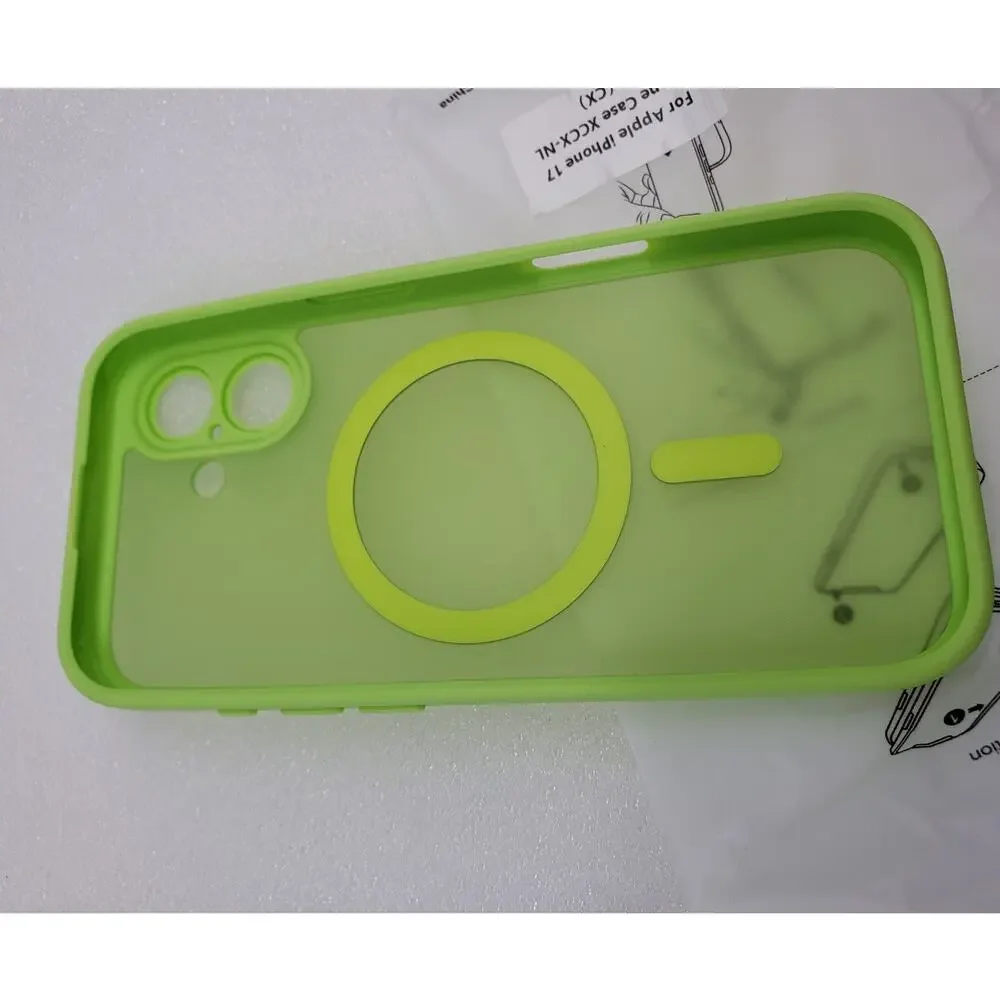 TOCOL Magnetic Case for Apple iPhone 17 (Neon Green)
